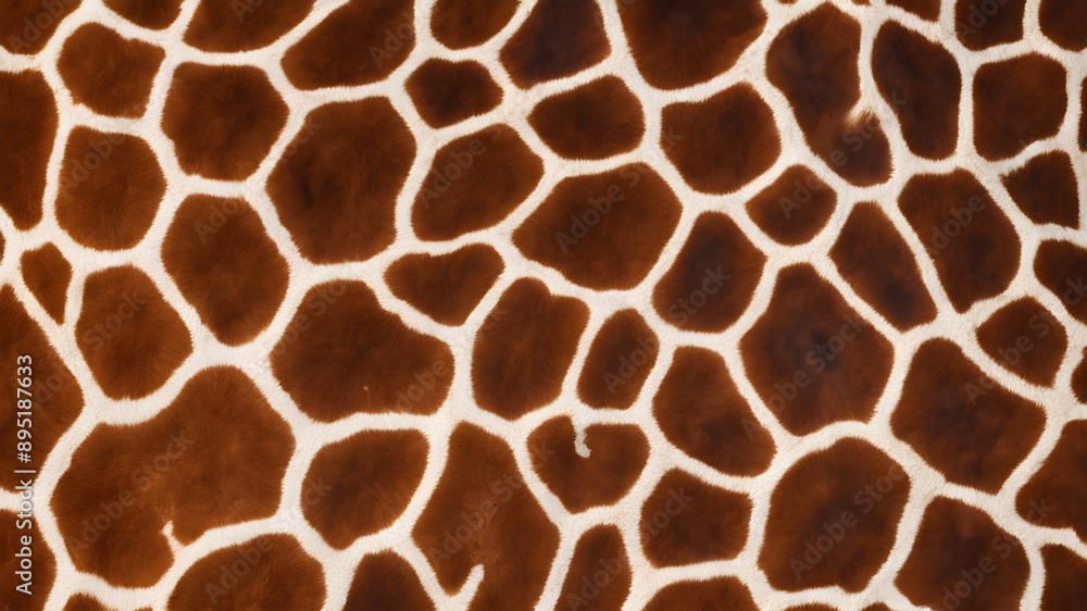 Giraffe skin with distinctive spots. Generative AI Giraffe skin with distinctive spots. Generative AI