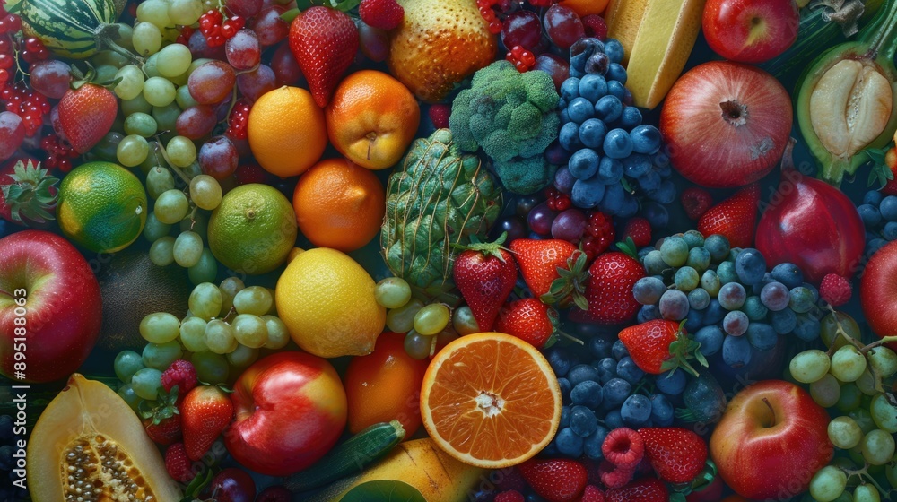 Fresh produce display Fresh produce display