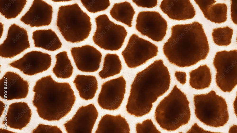 Giraffe skin with distinctive spots. Generative AI Giraffe skin with distinctive spots. Generative AI