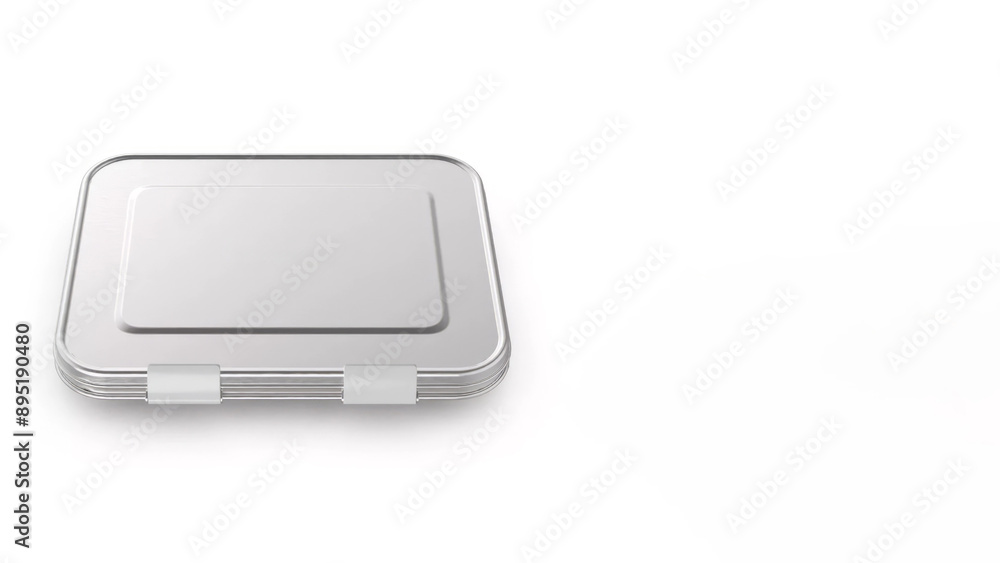 Closeup of small bento lunchbox isolated on copy-space background. Closeup of small bento lunchbox isolated on copy-space background.