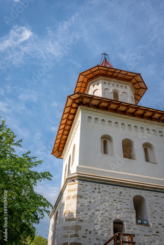 Historic Orthodox Monastery Tower in Bukovina