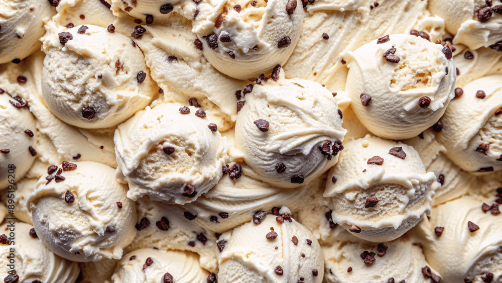 stracciatella ice cream texture background