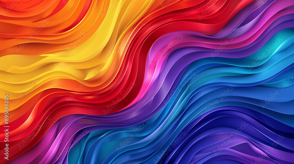 LGBT colors, waves and bubbles, rainbow flag. Pride month horizontal banner
LGBT colors, waves and bubbles, rainbow flag. Pride month horizontal banner