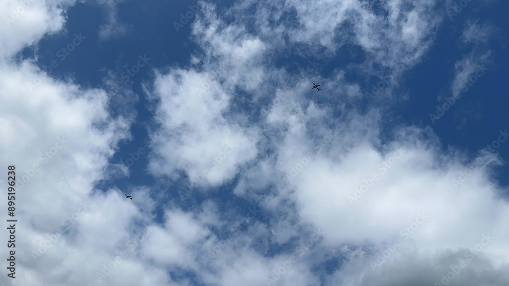 Obraz premium blue sky with clouds