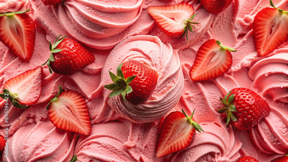 strawberry ice cream texture background strawberry ice cream texture background