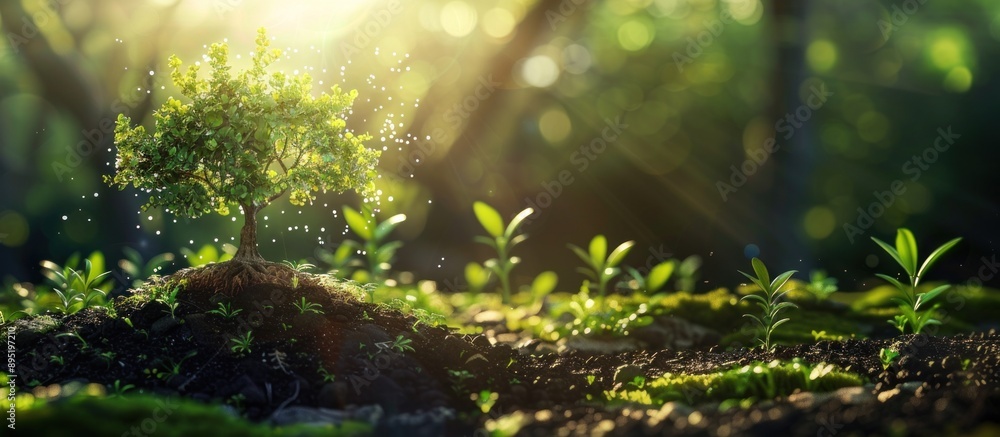 Obraz premium business or green investment concepts