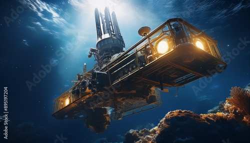 Wallpaper Mural deep sea exploration vessel Torontodigital.ca