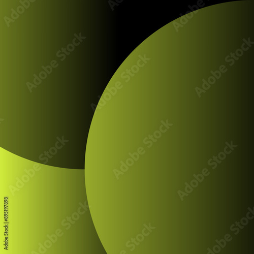 Dynamic Olive Green Overlap Circles Colorful Gradient Color Fusion Flow Mixed Colors Blend Tricolor 217