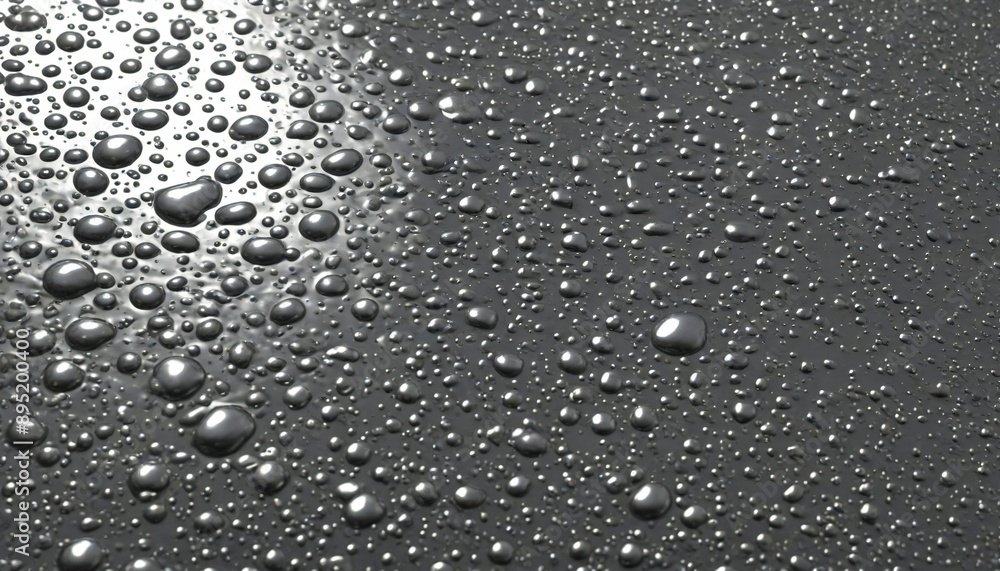 Fototapeta premium A liquid mercury texture with a shiny, silvery appearance and fluid, reflective surface. Multiple variations available