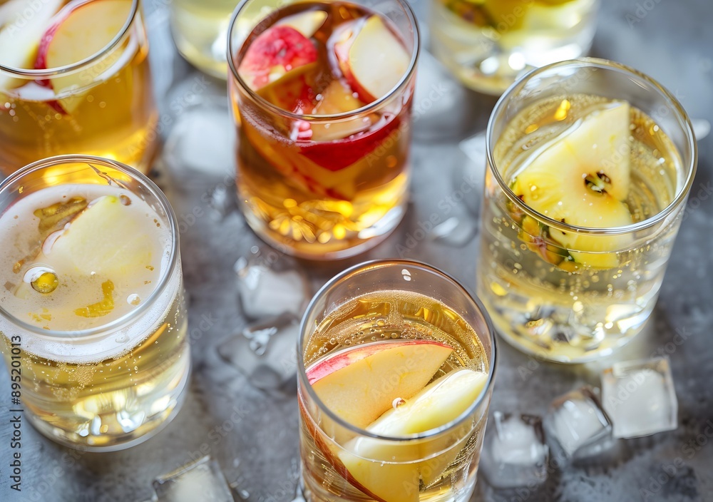 Apple and Pineapple Cider with Ice Apple and Pineapple Cider with Ice