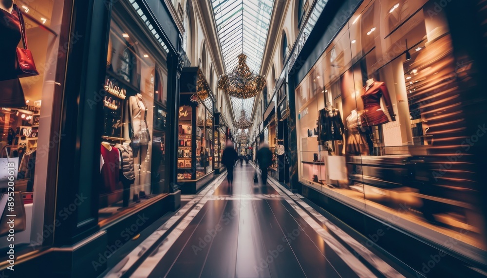 Vibrant urban photography capturing the ambiance of a bustling shopping mall scene Vibrant urban photography capturing the ambiance of a bustling shopping mall scene