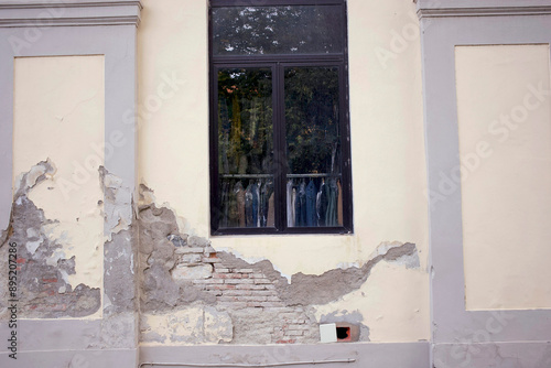 old house with window
