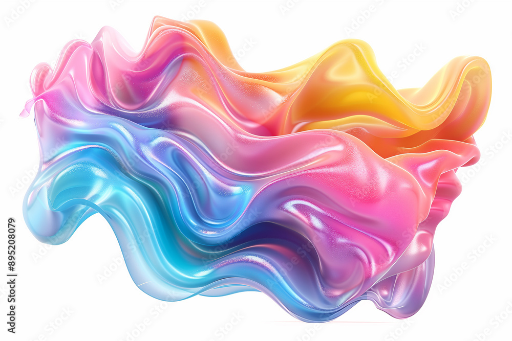 Vibrant Fluid Waves in Pastel Colors Vibrant Fluid Waves in Pastel Colors
