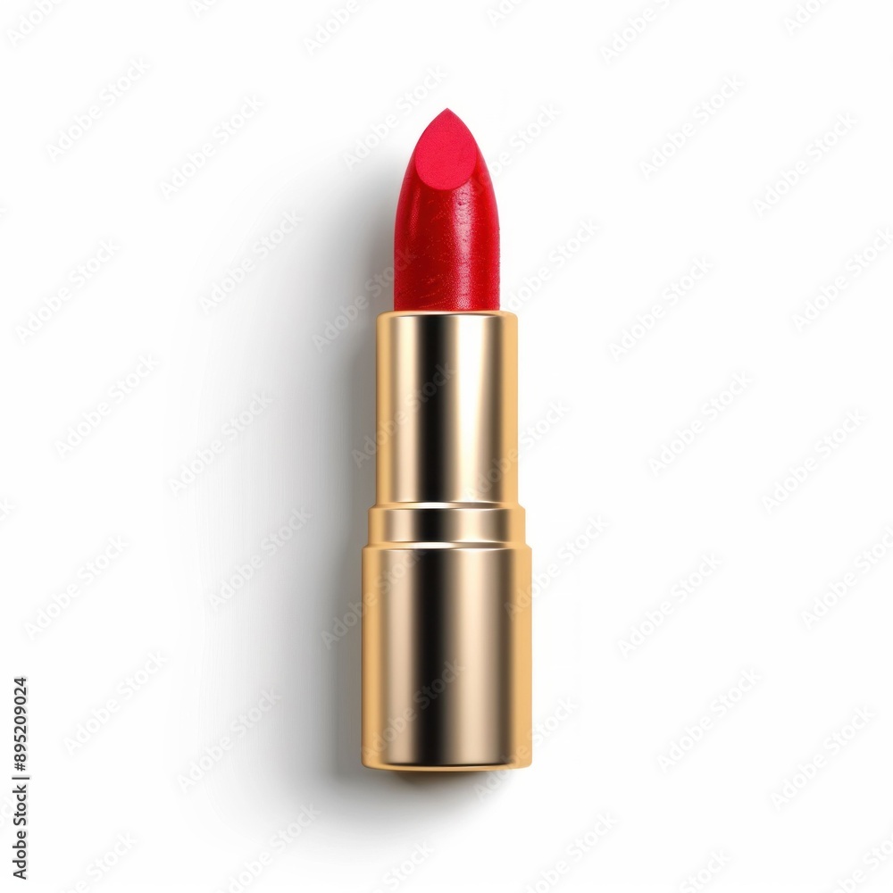 Red Lipstick on White Background. Generative ai Red Lipstick on White Background. Generative ai