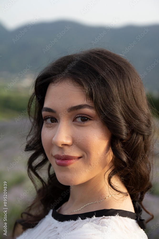a beautiful girl in lavender fields a beautiful girl in lavender fields