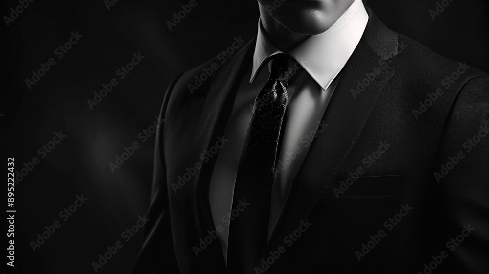 male businessman in a suit and tie in dark colors male businessman in a suit and tie in dark colors