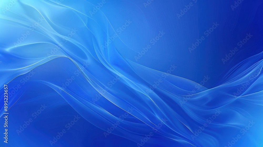 Fototapeta premium A dynamic abstract background featuring light streaks and wave-like patterns in various shades of blue, creating a sense of fluidity and motion.