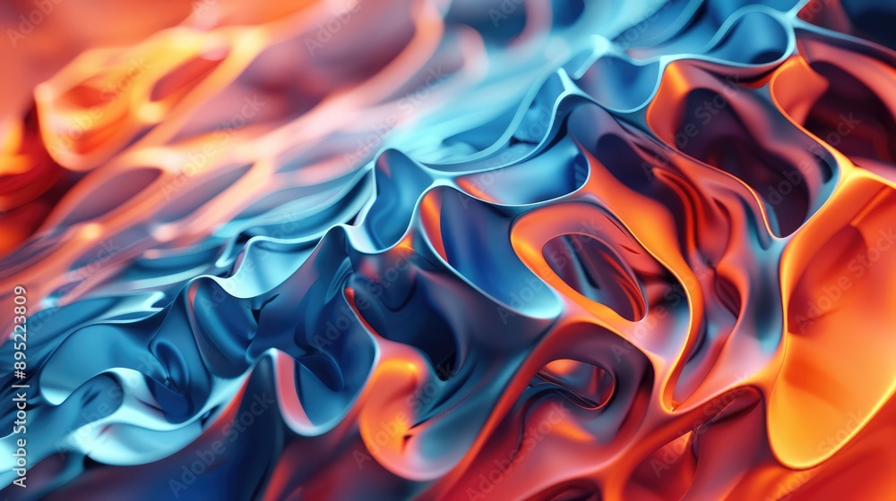 Obraz premium Abstract 3d background. Ai generation