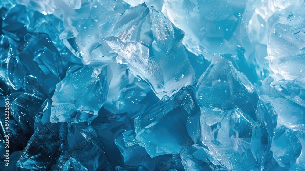 Abstract blue ice background. Ai generation Abstract blue ice background. Ai generation