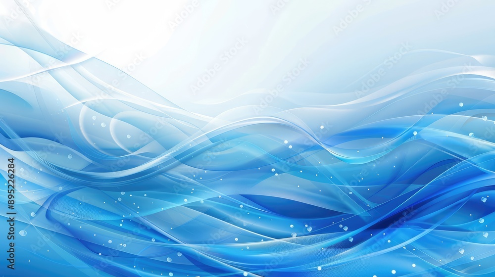 Fototapeta premium Abstract blue background. Ai generation