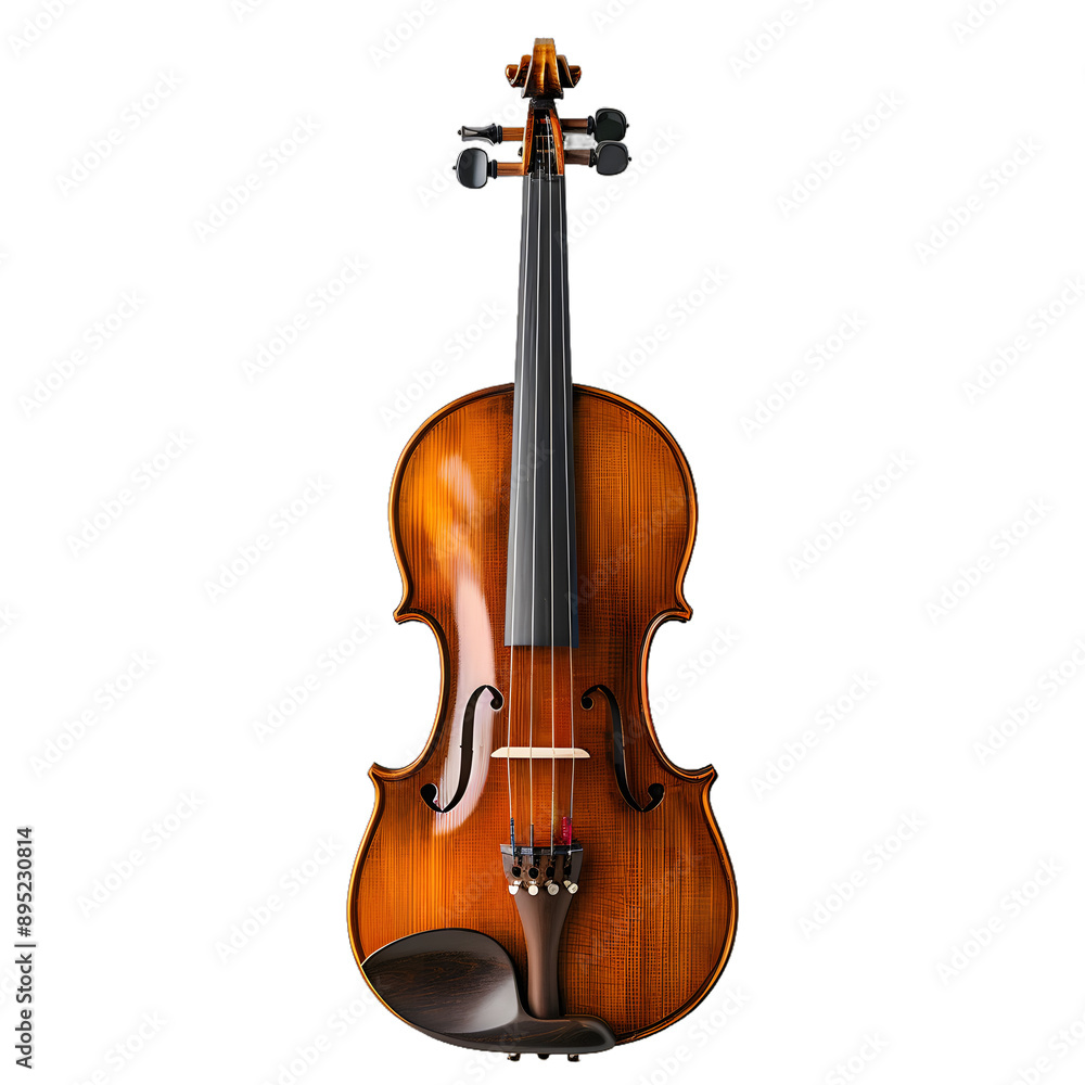 Fototapeta premium [Transparent Background PNG]Violin on a white background