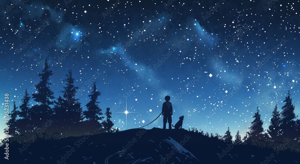 An artwork photo manipulation of the cartoon character Boy with Magical Kite in real life An artwork photo manipulation of the cartoon character Boy with Magical Kite in real life