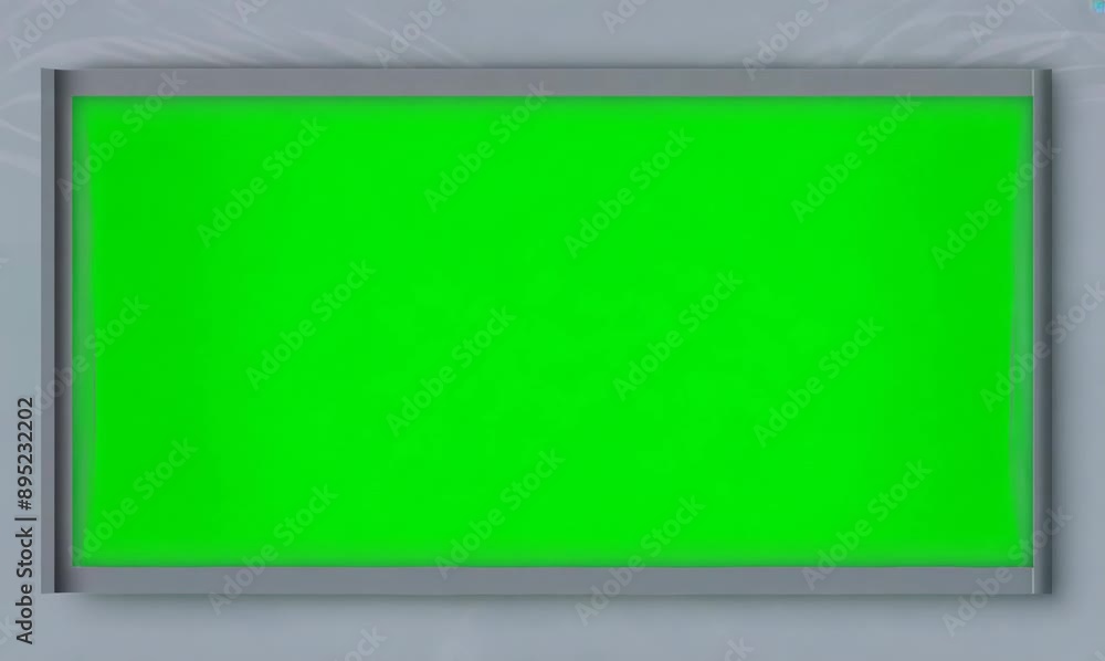 Green screen on the wall. Green screen. Green screen on the wall. Green screen.