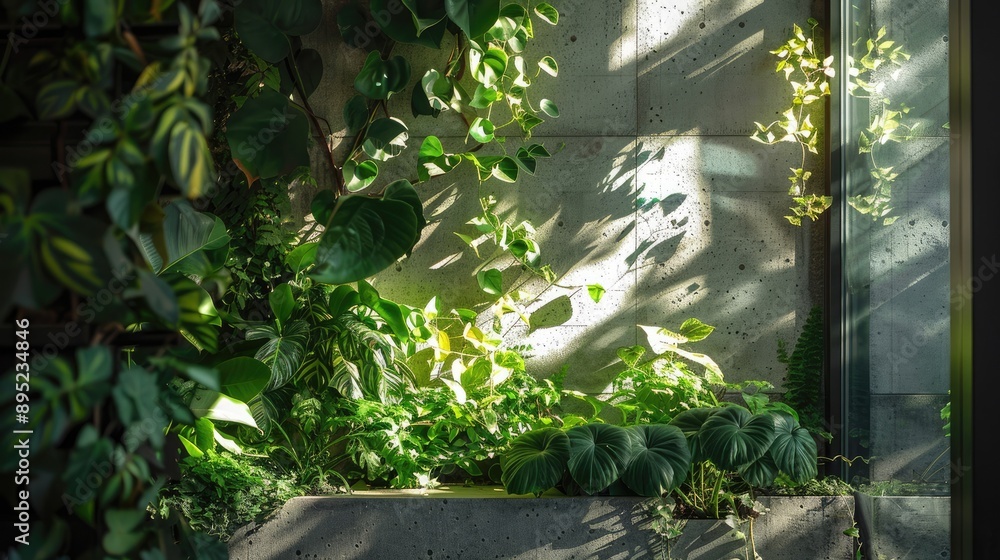 Verdant partition and ledge Verdant partition and ledge