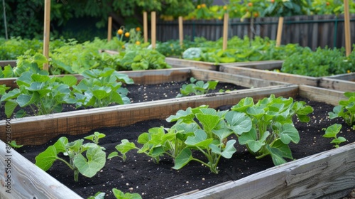 pumpkin seeds in raised beds generative ai