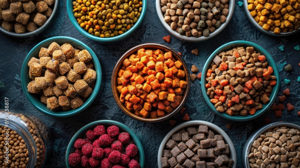 Assortment of Pet Food Assortment of Pet Food