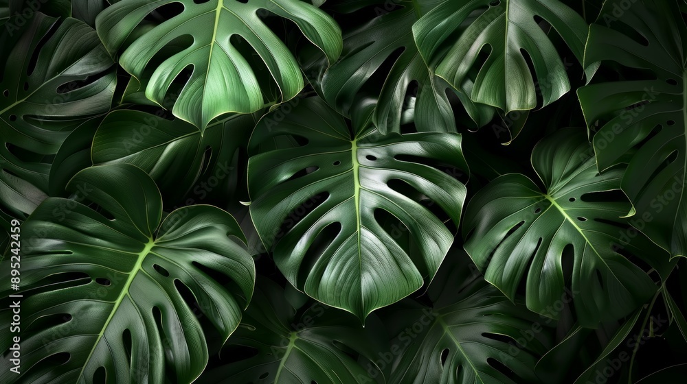 Lush green Monstera leaves create a serene and refreshing image. This verdant foliage evokes a tropical vibe. Ideal for nature-themed projects and calming visuals. Lush green Monstera leaves create a serene and refreshing image. This verdant foliage evokes a tropical vibe. Ideal for nature-themed projects and calming visuals.