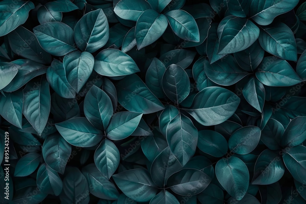 An abstract dark green texture of leaves of Spathiphyllum cannifolium, a tropical leaf on a nature background An abstract dark green texture of leaves of Spathiphyllum cannifolium, a tropical leaf on a nature background