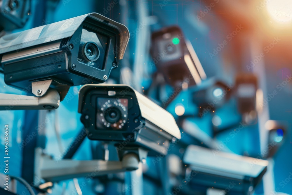 Advanced cctv surveillance system with guard monitoring and network ip connection