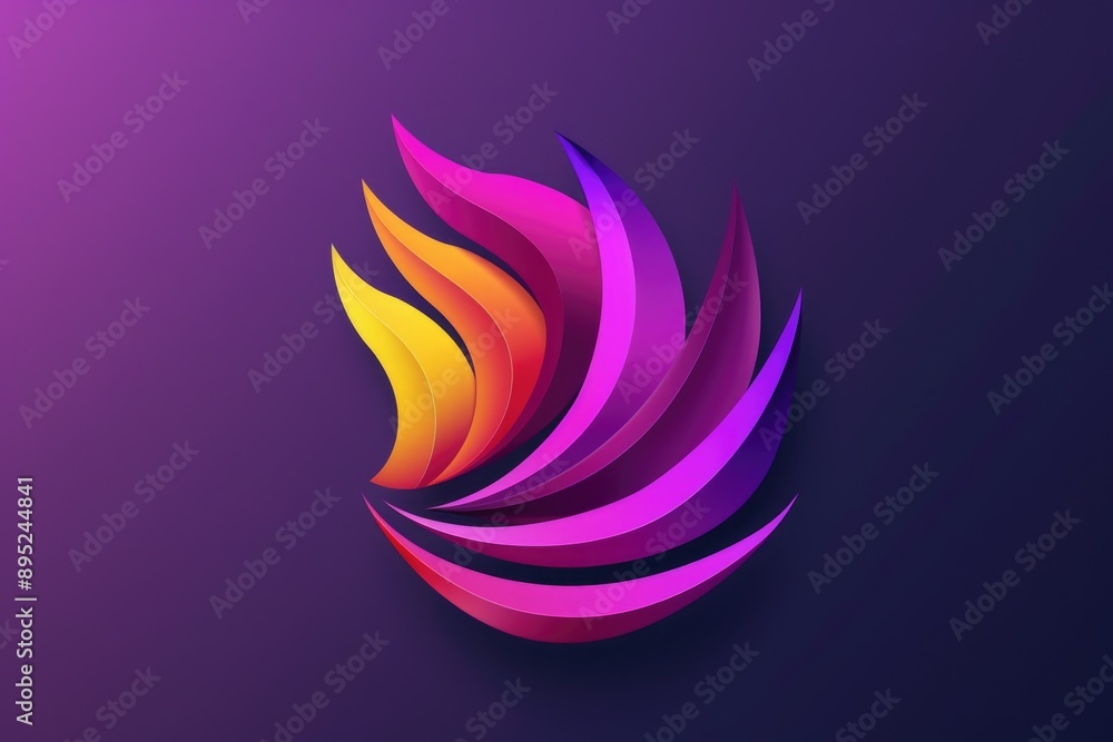 A fiery ball of purple and red colors against a deep purple background A fiery ball of purple and red colors against a deep purple background