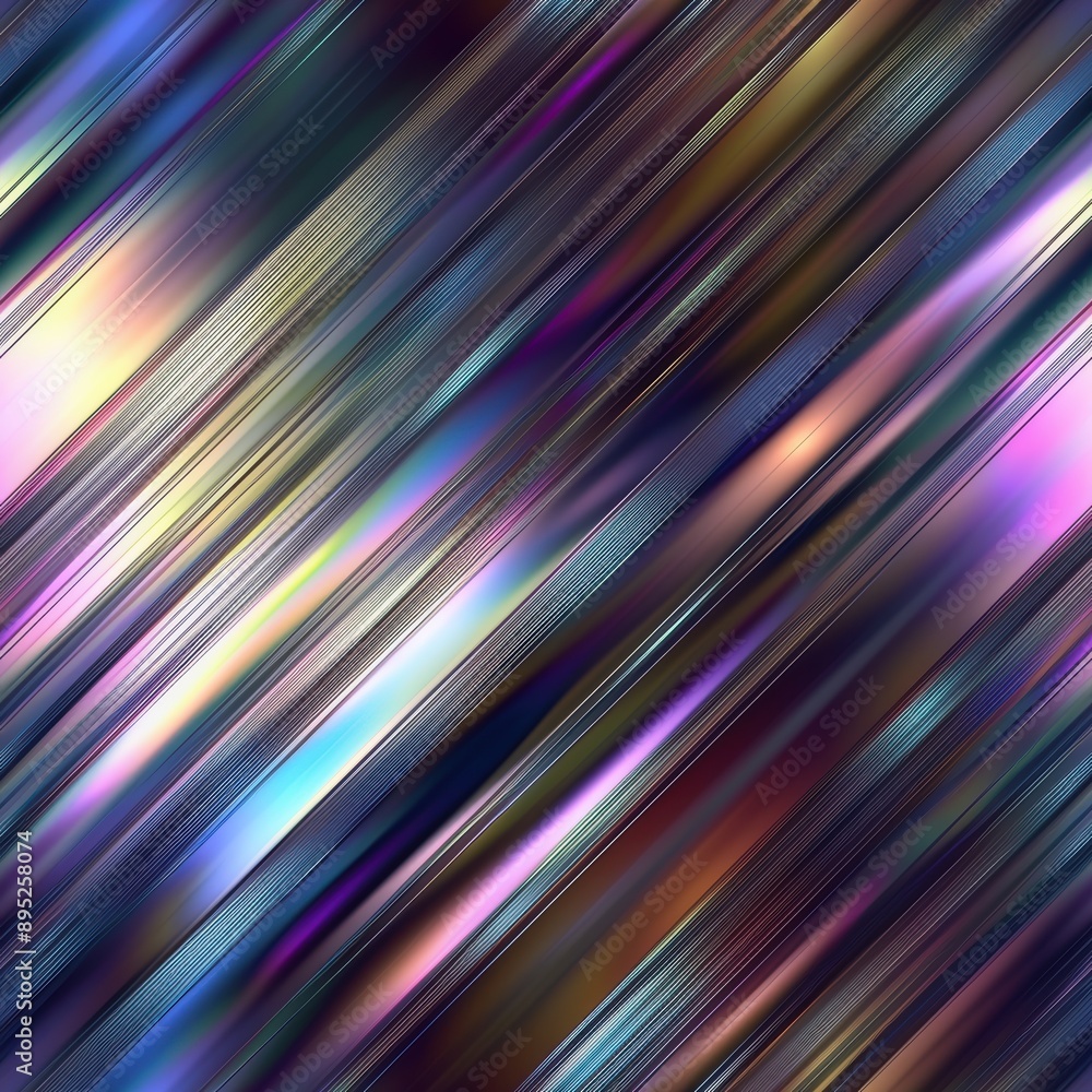Dark brushed metal texture with iridescent colors, seamless tile pattern Dark brushed metal texture with iridescent colors, seamless tile pattern