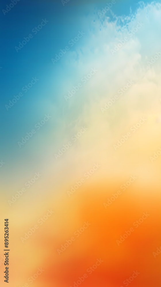 Fototapeta premium Colorful and smooth background with orange and blue blending nicely.