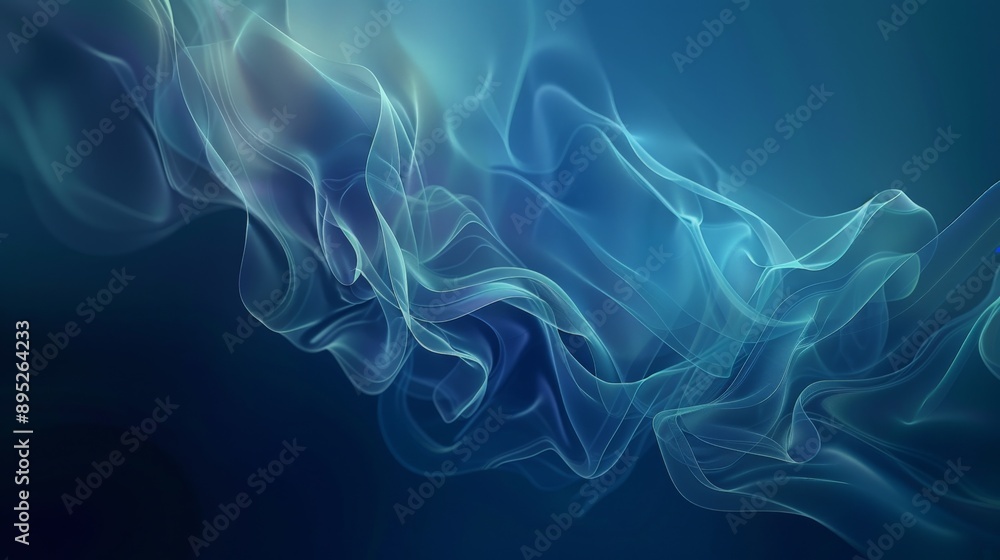 Abstract blue wavy background with lighting effect Abstract blue wavy background with lighting effect