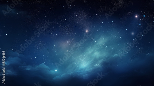 Celestial Night Sky with Stars