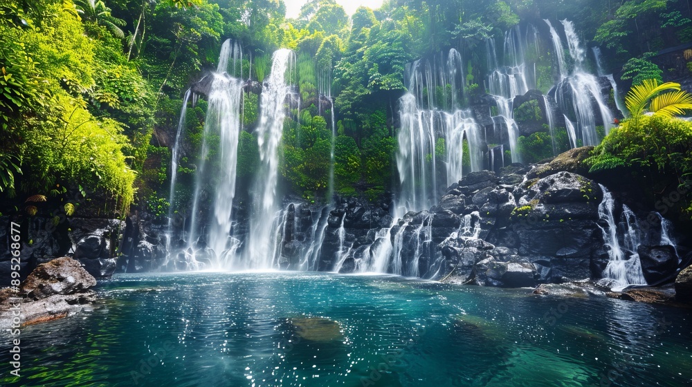 jungle waterfall flowing photography jungle waterfall flowing photography