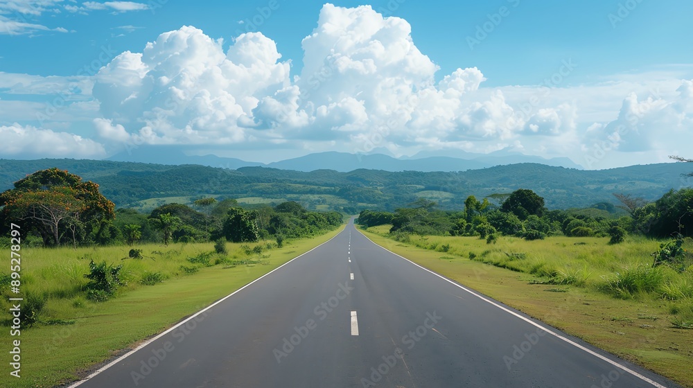 Naklejka premium Expressway trek featuring diverse wildlife, Expressway, Wildlife, Trek