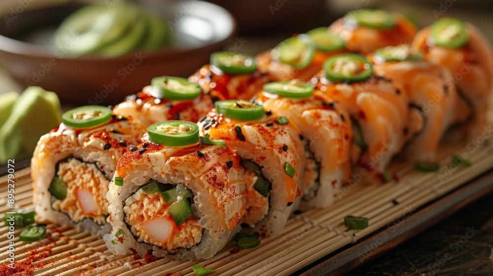 Spicy sushi rolls - generative ai Spicy sushi rolls - generative ai