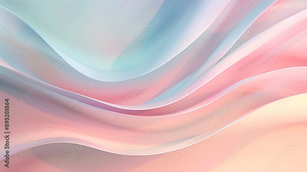 Pastel abstract background with a wavy pattern in light blue and pink hues Pastel abstract background with a wavy pattern in light blue and pink hues