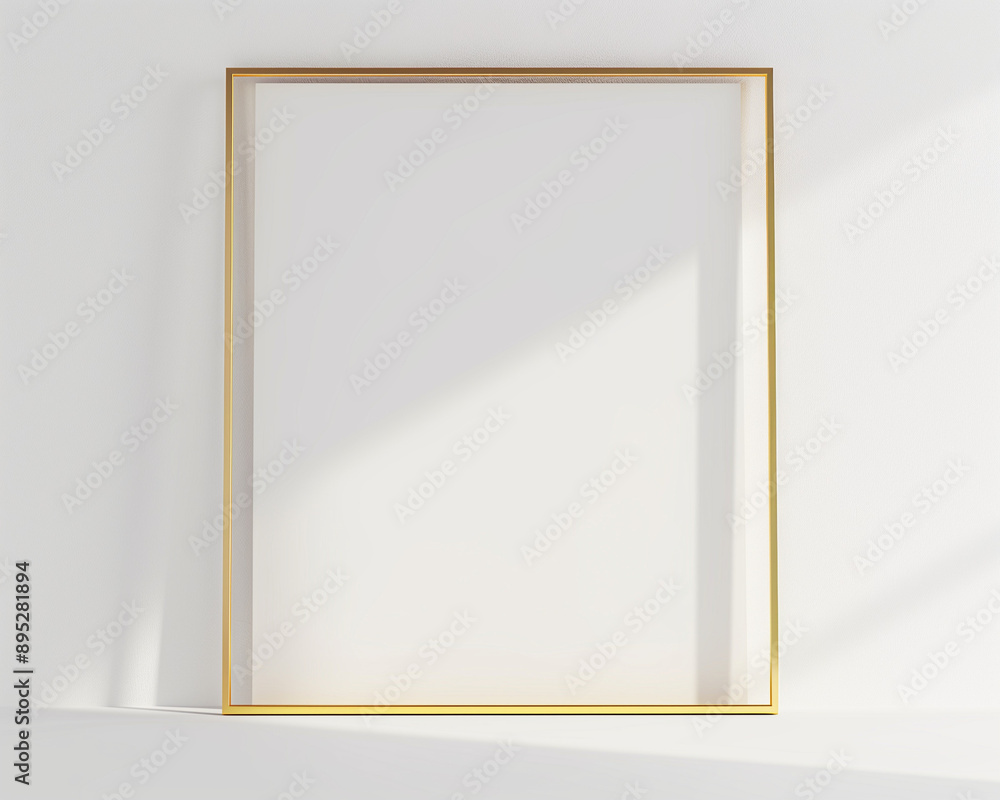 Gold Square Frame with Contemporary Asymmetrical Style Gold Square Frame with Contemporary Asymmetrical Style