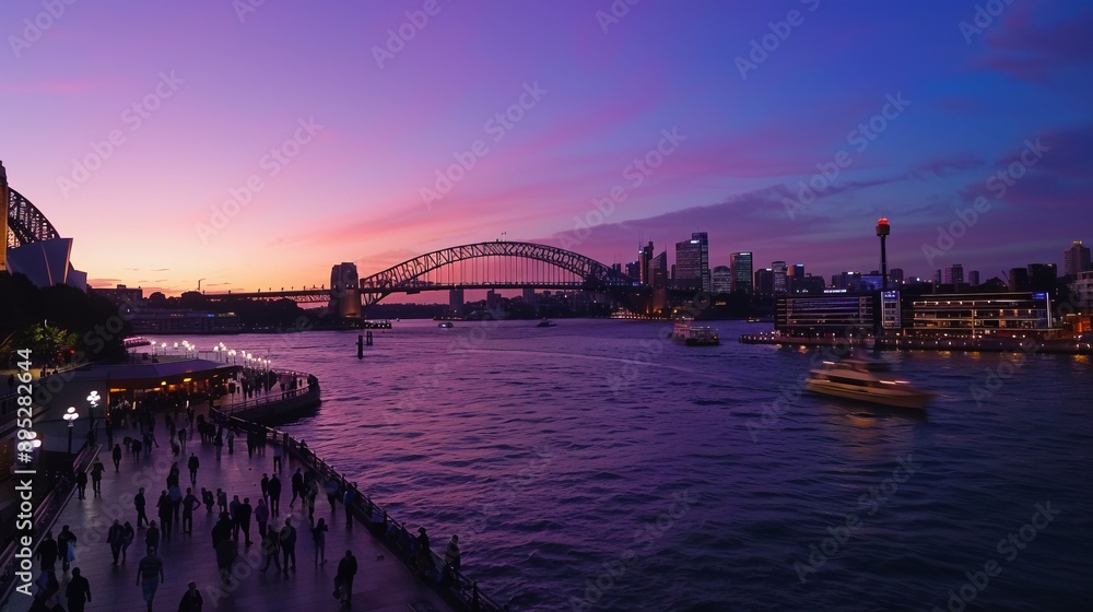 Sydney Harbor Bridge photography night view Sydney Harbor Bridge photography night view