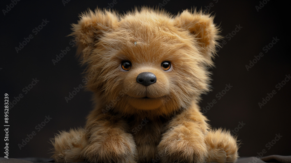 3D Model of a Cuddly Teddy Bear with Soft Fur, Friendly Eyes, and a Charming Smile 3D Model of a Cuddly Teddy Bear with Soft Fur, Friendly Eyes, and a Charming Smile