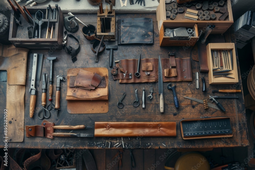 Leatherworking tools and materials Leatherworking tools and materials