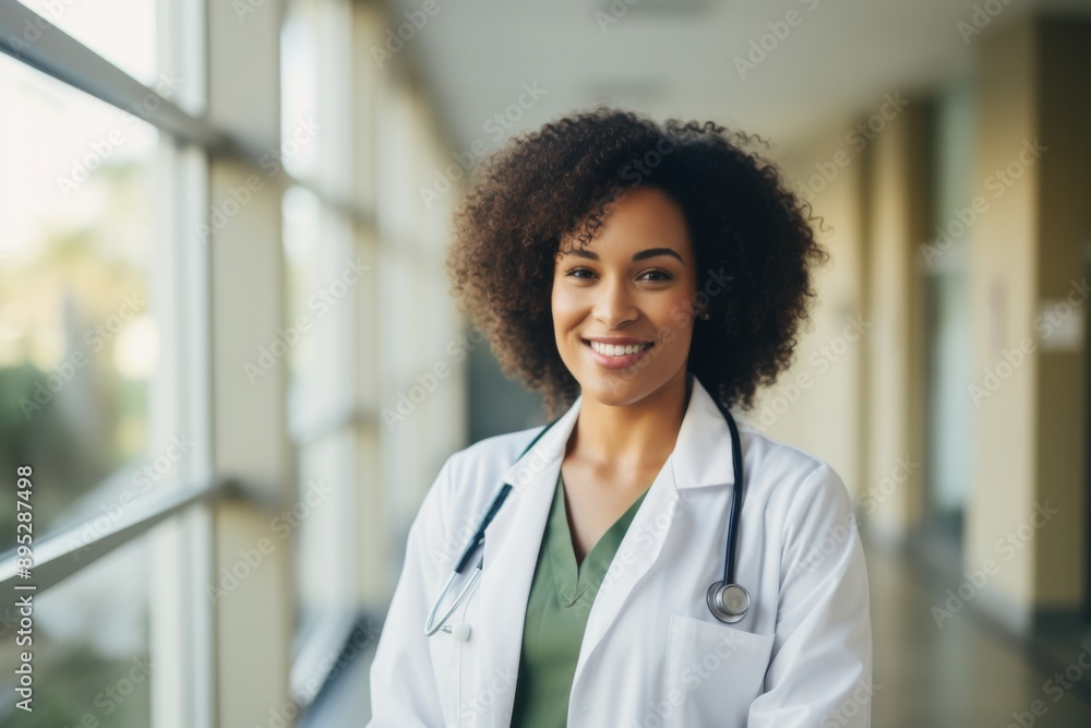 Smiling portrait of young female doctor or nurse in a medical office Smiling portrait of young female doctor or nurse in a medical office