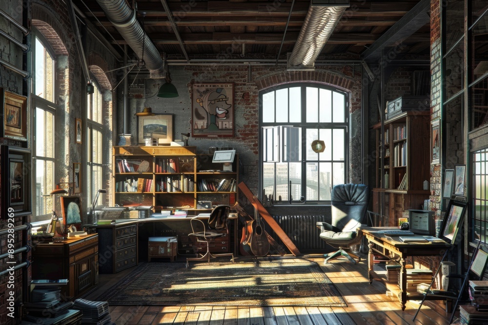 Interior of a loft apartment Interior of a loft apartment