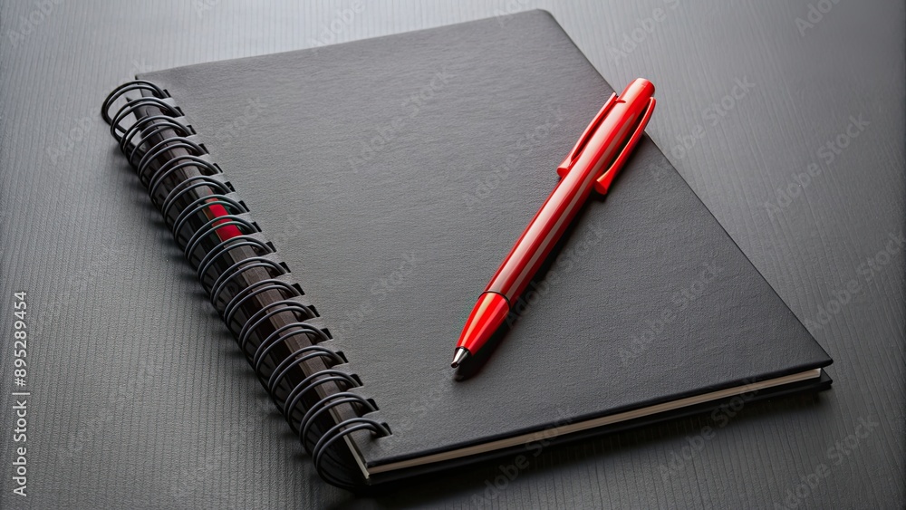 Red pen drawing on a black notebook, red, pen, black, notebook, writing, stationary, office supplies, creative, drawing Red pen drawing on a black notebook, red, pen, black, notebook, writing, stationary, office supplies, creative, drawing