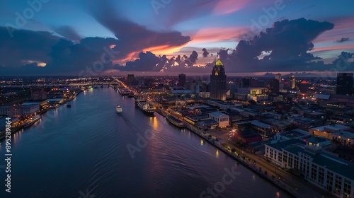 Downtown New Orleans and the Superdome